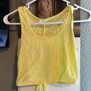super cute cropped tank top from tilly’s with more of an open back.